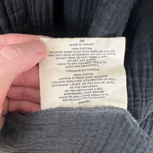 Ikikiz Pokoloko Crinkle Jacket Gauzy Oversized Boho Cardigan Sweater Jacket Coat - Picture 12 of 15